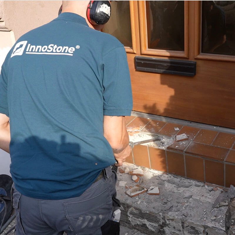 InnoStone-Montag Schritt 2 Baustelle InnoStone-Montag Schritt 2 Baustelle